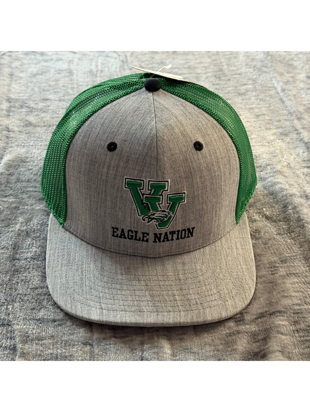 The Game Eagle Nation WW Trucker Hat Snapback Men's Gray Green G199H